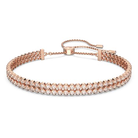 rose gold and white gold bracelet|rose gold bracelet swarovski.